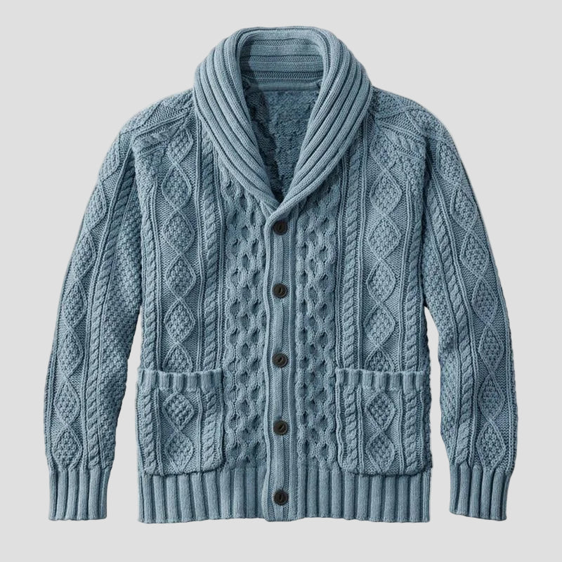 Levi | Knitted Jacquard Retro Casual Cardigan