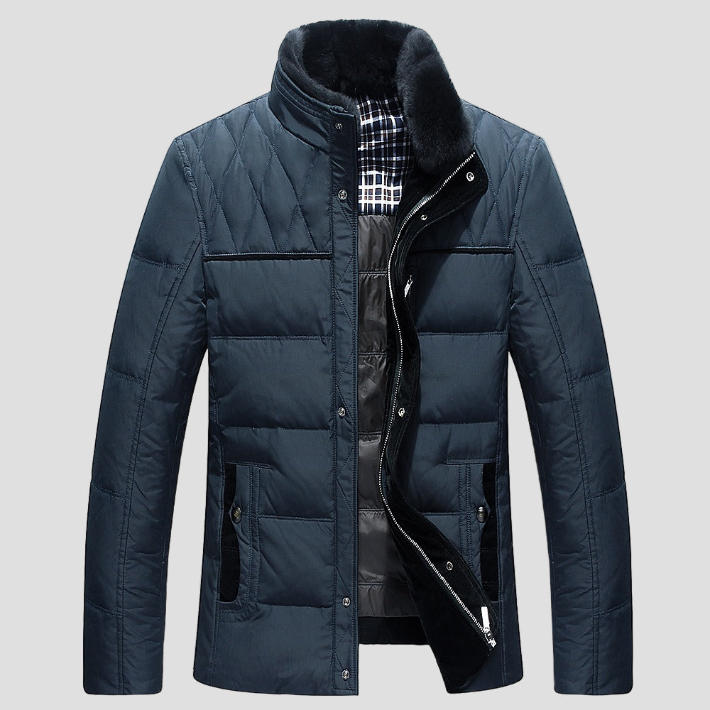 Nolan | Plush Fur-Lined Quilted Winter Jacket