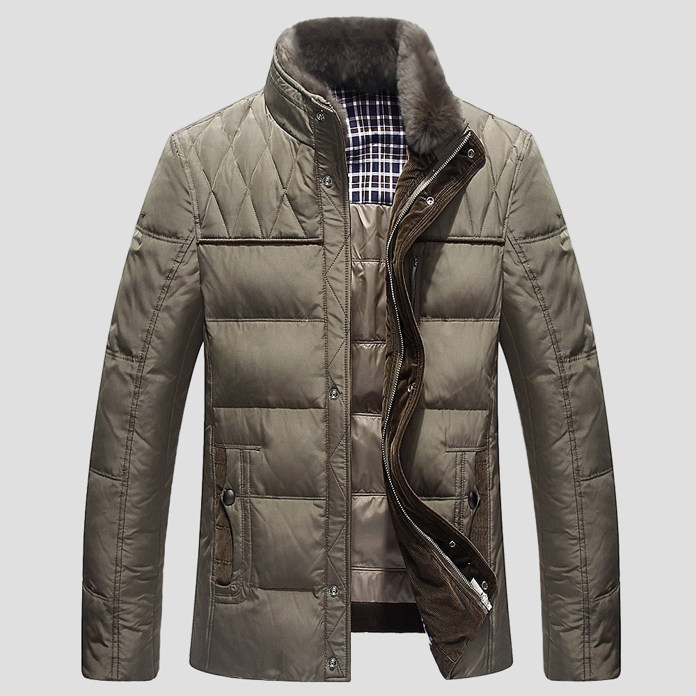 Nolan | Plush Fur-Lined Quilted Winter Jacket