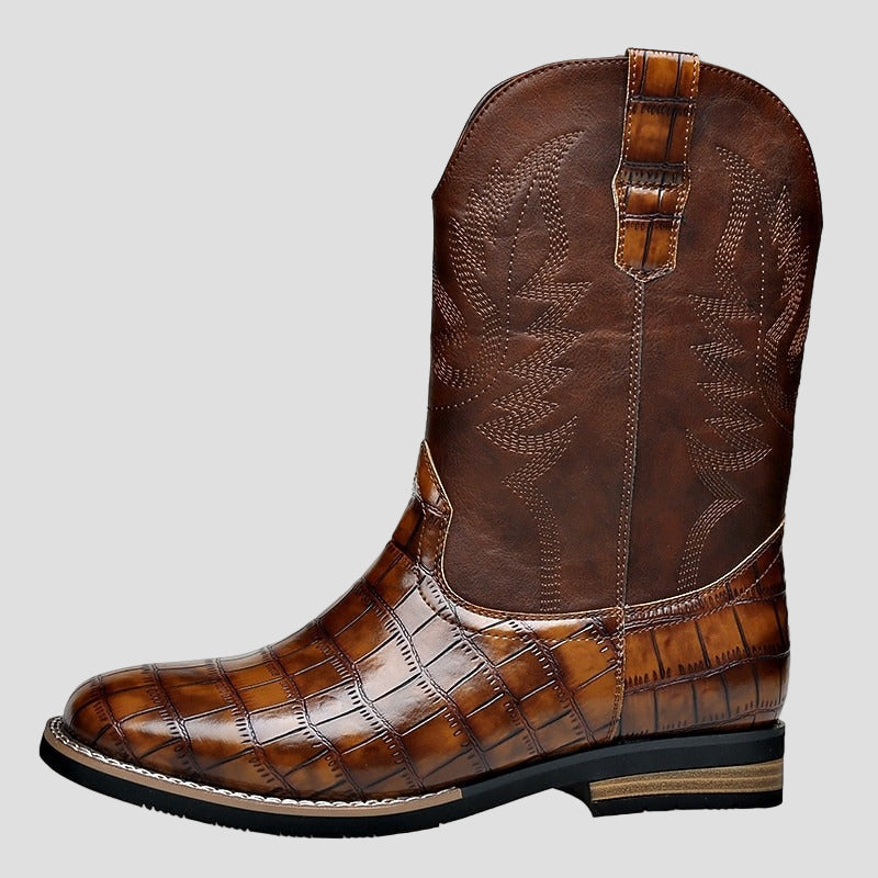 Brooks | Leather Cowboy Boots