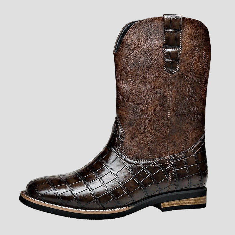 Brooks | Leather Cowboy Boots
