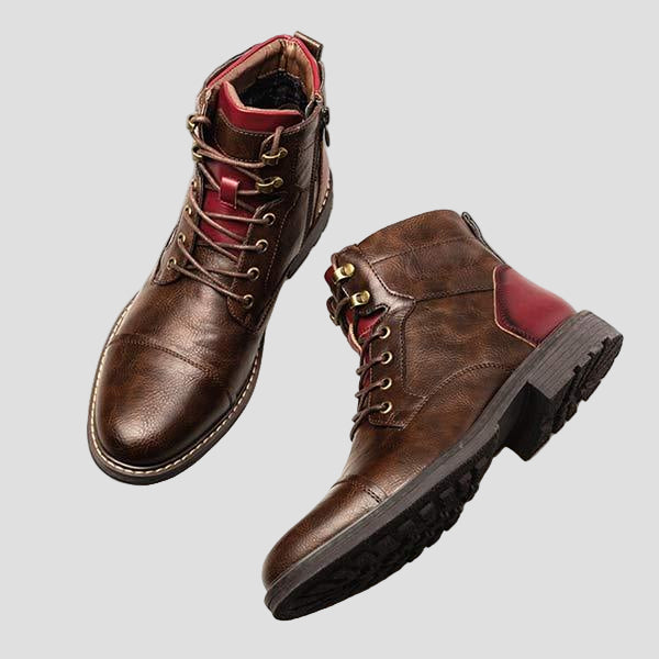 Logan | Men’s Patchwork Ankle Boots