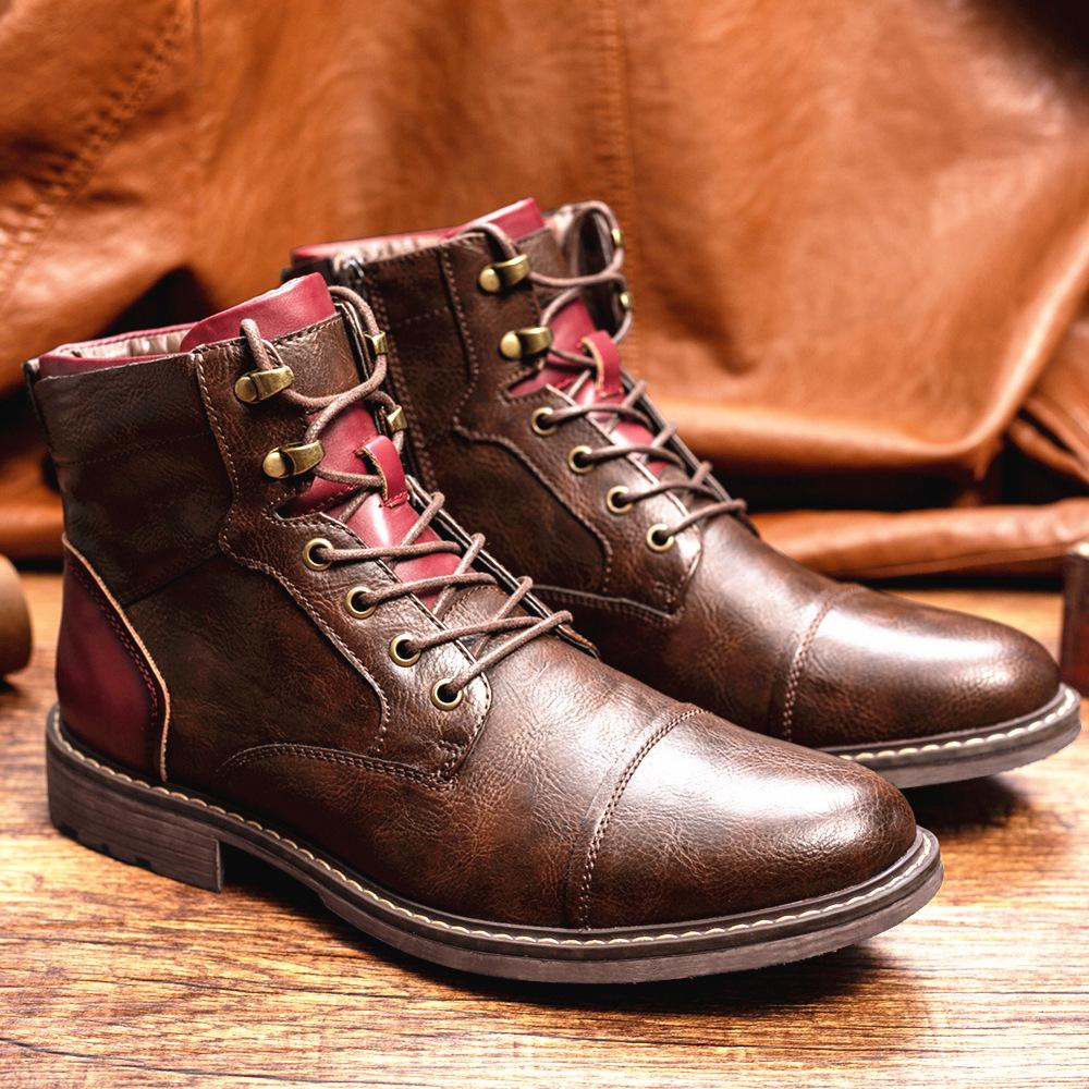 Logan | Men’s Patchwork Ankle Boots