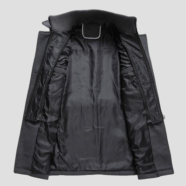Wyatt | Retro Double Collar Woolen Coat