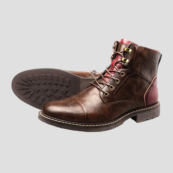 Logan | Men’s Patchwork Ankle Boots