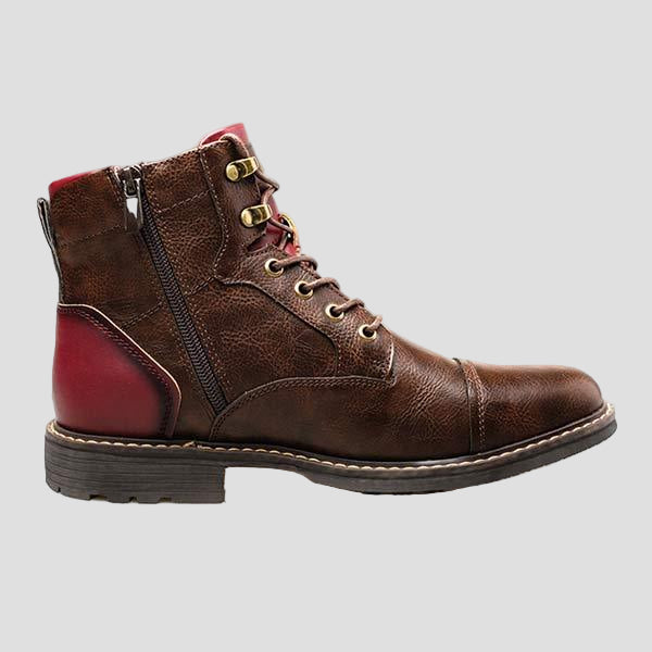 Logan | Men’s Patchwork Ankle Boots