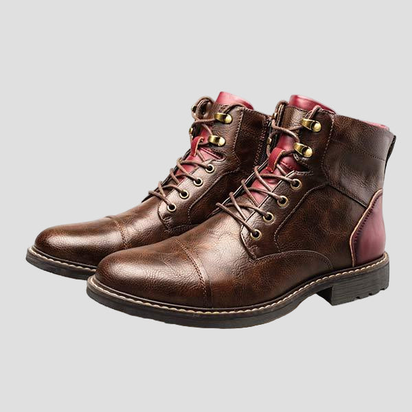 Logan | Men’s Patchwork Ankle Boots