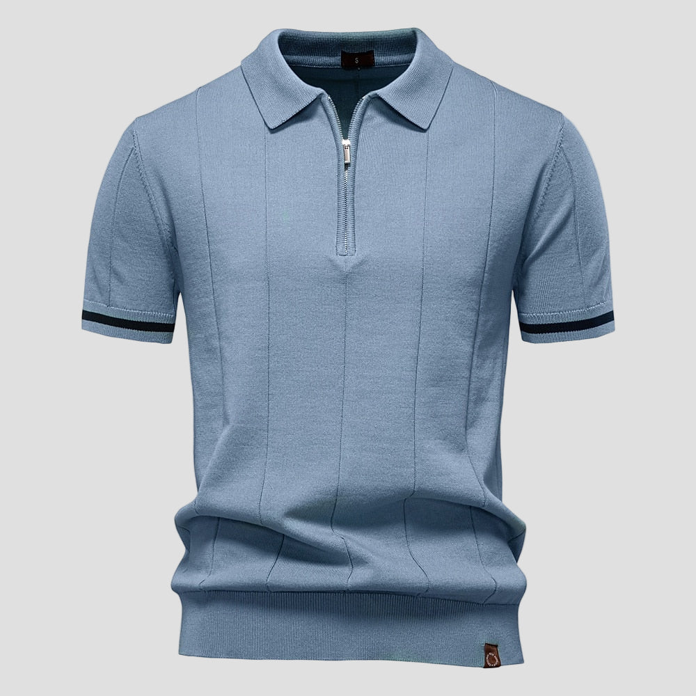 Premium Zip Neck Polo