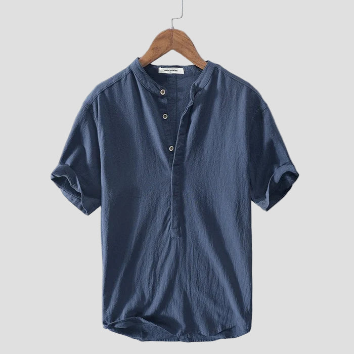 Short-Sleeved Linen T-Shirt