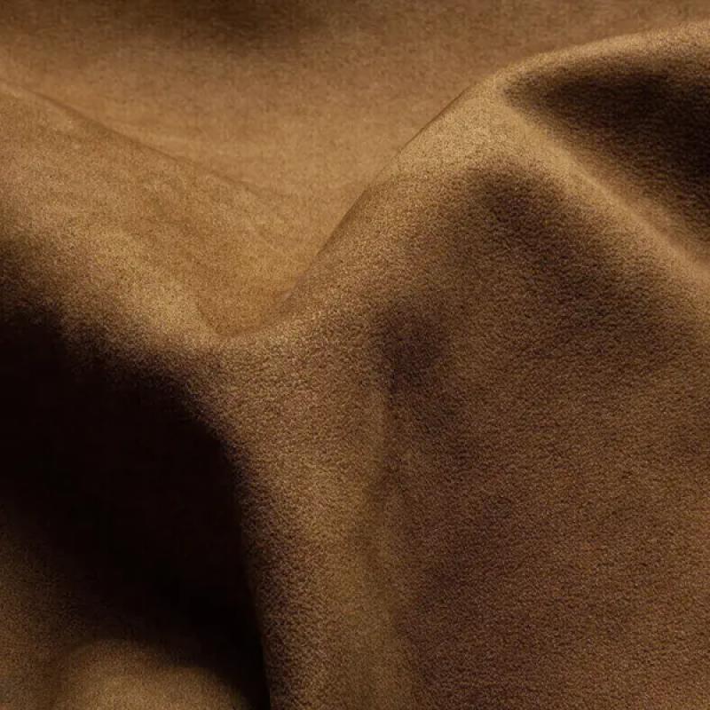 Dylan | Colorblock Suede and Polar Fleece Lapel Mid-Length Coat
