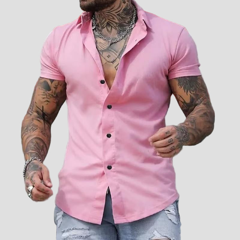 Jackson | Lapel Short Sleeve Slim-Fit Shirt