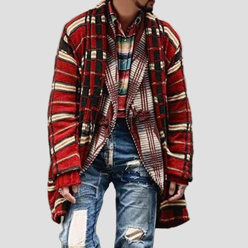 Samuel | Vintage Check Jacquard Knit Cardigan